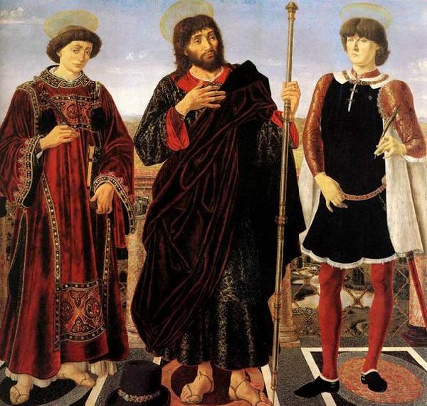 Pollaiuolo, Piero Altarpiece with Three Saints China oil painting art